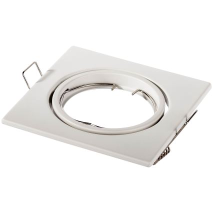 Süvistatav laevalgusti 1xGU10/MR16/10W/230V 9x9 cm valge