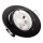 Süvistatav laevalgusti 1xGU10/MR16/10W/230V, läbimõõt 9 cm, must
