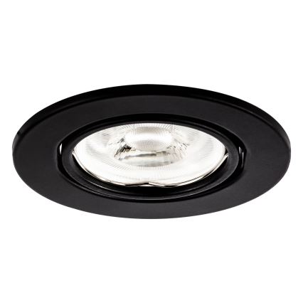 Süvistatav laevalgusti 1xGU10/MR16/10W/230V, läbimõõt 9 cm, must
