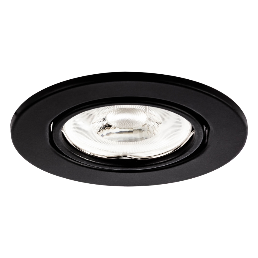 Süvistatav laevalgusti 1xGU10/MR16/10W/230V, läbimõõt 9 cm, must