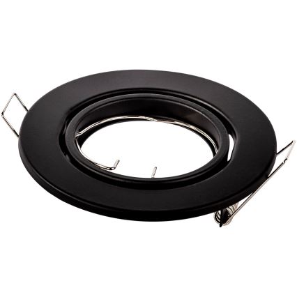 Süvistatav laevalgusti 1xGU10/MR16/10W/230V, läbimõõt 9 cm, must