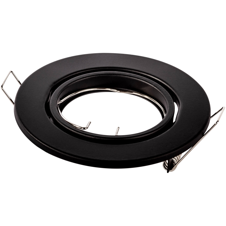 Süvistatav laevalgusti 1xGU10/MR16/10W/230V, läbimõõt 9 cm, must