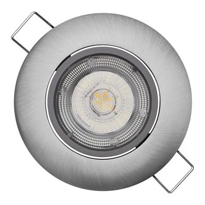 süvistatav LED valgusti EXCLUSIVE 1xLED/5W/230V 3000 K hõbe