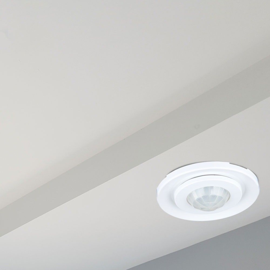Süvistatav liikumisandur PIR 360° 400W/230V valge