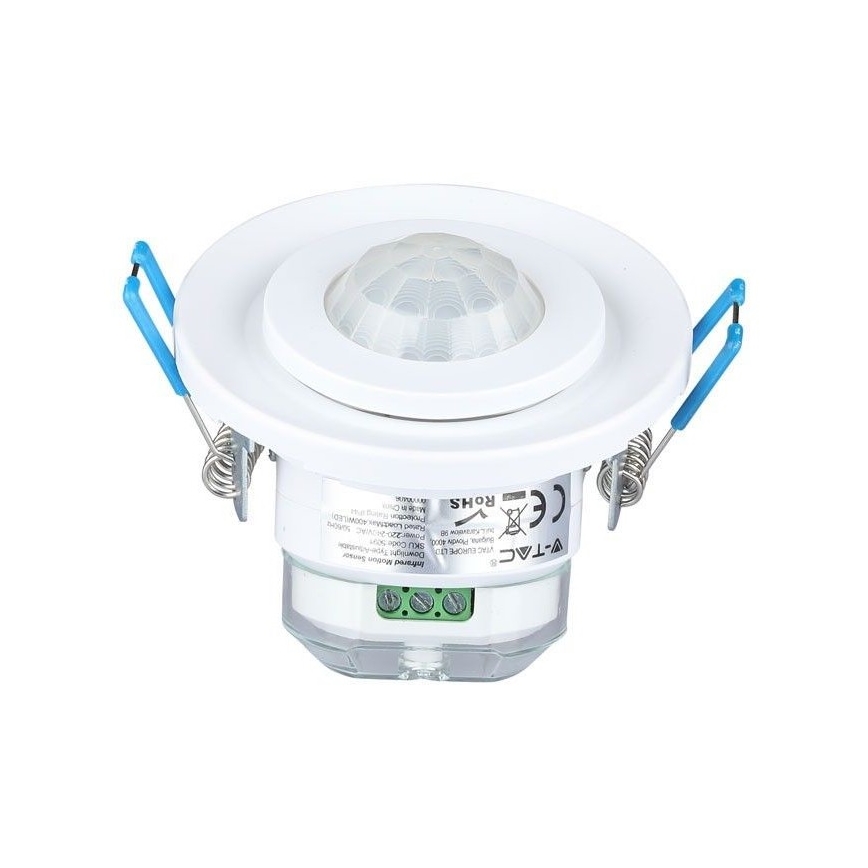 Süvistatav liikumisandur PIR 360° 400W/230V valge