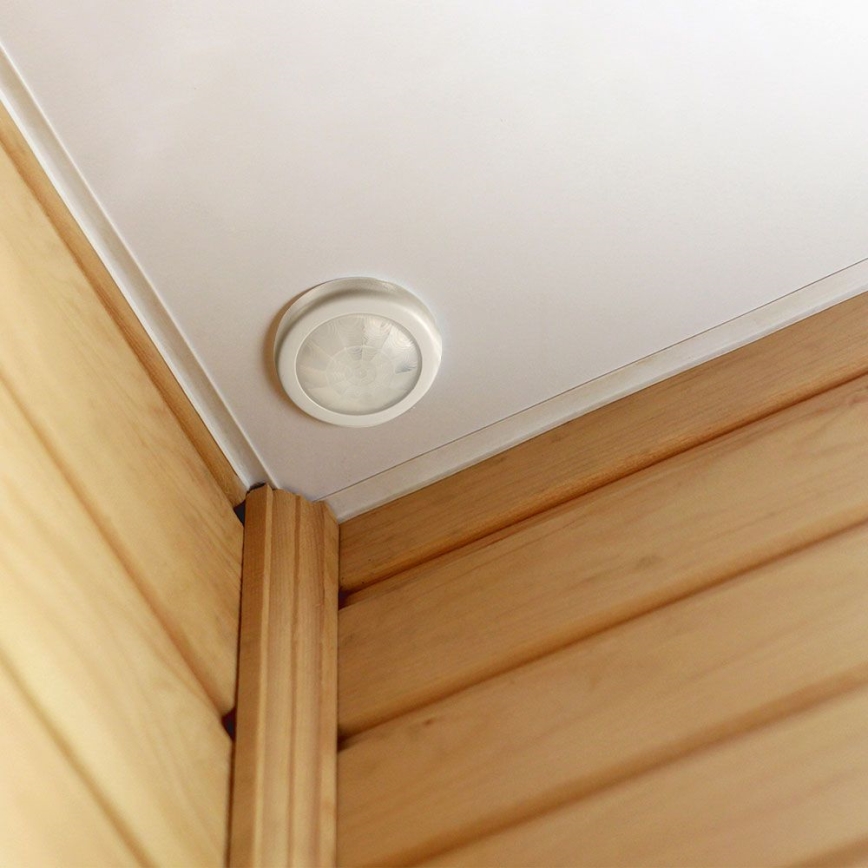 Süvistatav liikumisandur PIR 360° 400W/230V valge