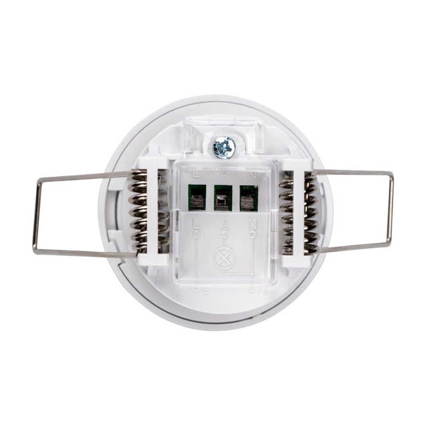 Süvistatav liikumisandur PIR 360° 400W/230V valge
