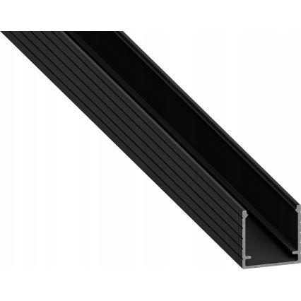 Süvistatav profiil LED-ribadele, 1 m, must/valge
