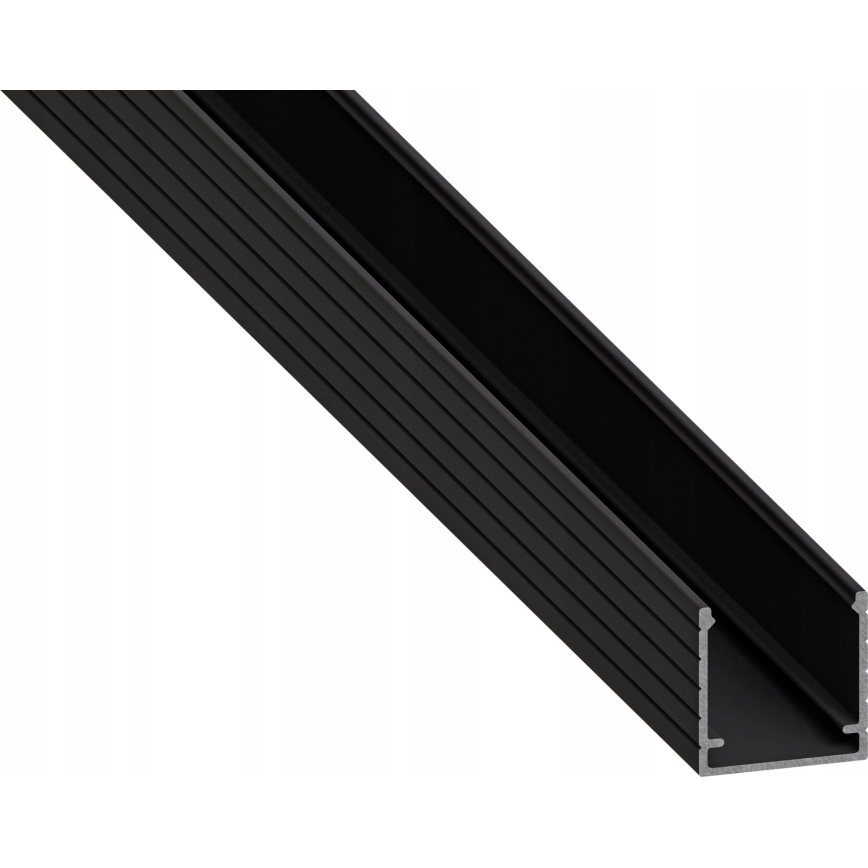 Süvistatav profiil LED-ribadele, 1 m, must/valge