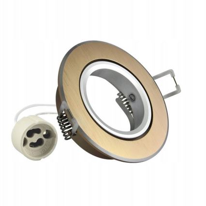 Süvistatav valgusti EAST OPAL 1xGU10/8W/230V d. 8,5 cm kuldne