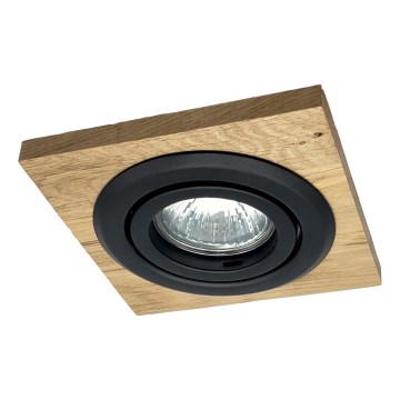 Süvistatav valgusti TOBBY 1xG9/20W/230V 11,5x11,5 cm tamm/must