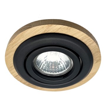 Süvistatav valgusti TOBBY 1xG9/20W/230V d. 11,5 cm tamm/must