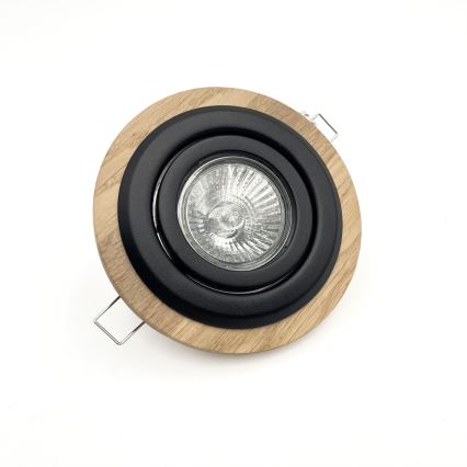 Süvistatav valgusti TOBBY 1xG9/20W/230V d. 11,5 cm tamm/must