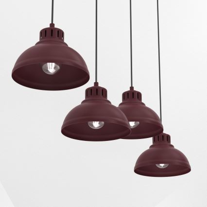 SVEN ripatslamp kaabliga 4xE27/15W/230V, bordoo