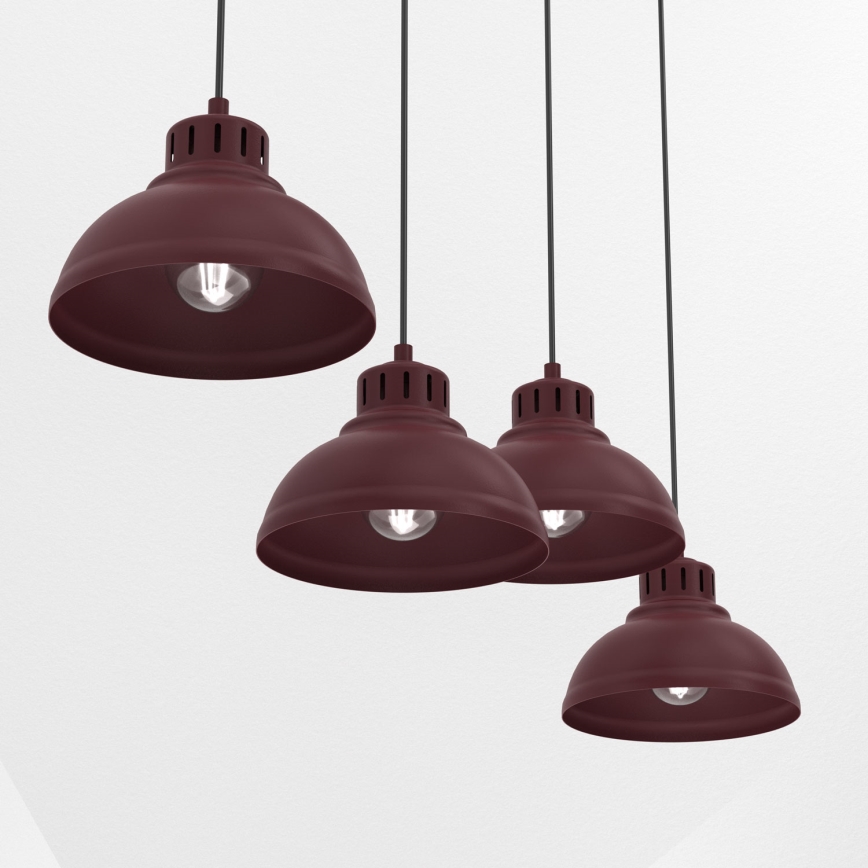 SVEN ripatslamp kaabliga 4xE27/15W/230V, bordoo