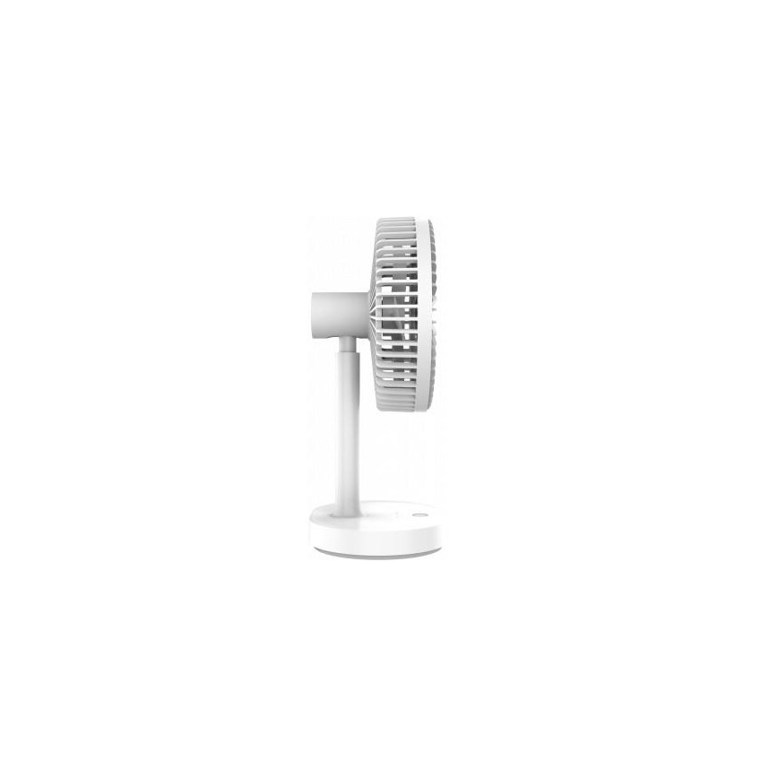 Taaslaetav lauaventilaator LED valgustiga 3000mA/3,7V microUSB