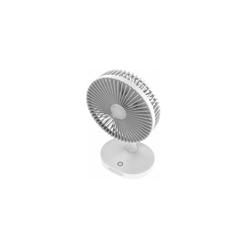 Taaslaetav lauaventilaator LED valgustiga 3000mA/3,7V microUSB