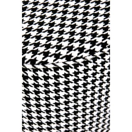Taburet ARUNA d. 36 cm valge/must/kuldne