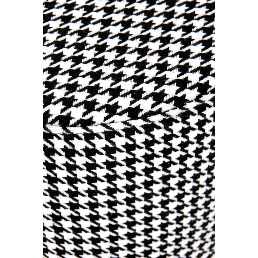 Taburet ARUNA d. 36 cm valge/must/kuldne