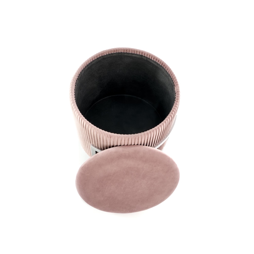 Taburet CRICKET, Ø 40 cm, roosa