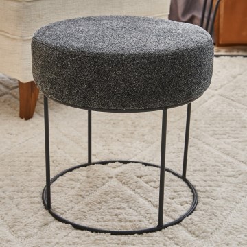 Taburet JAVI, läbimõõt 40 cm, antratsiit