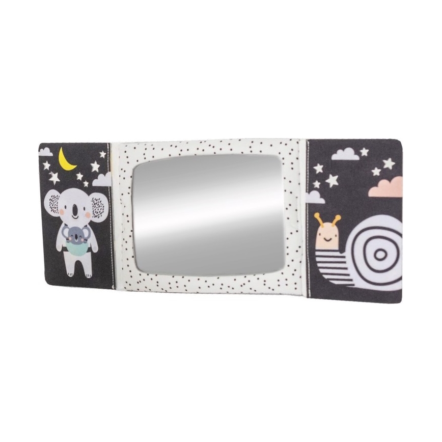 Taf Toys - Beebi pehme raamat peegliga must