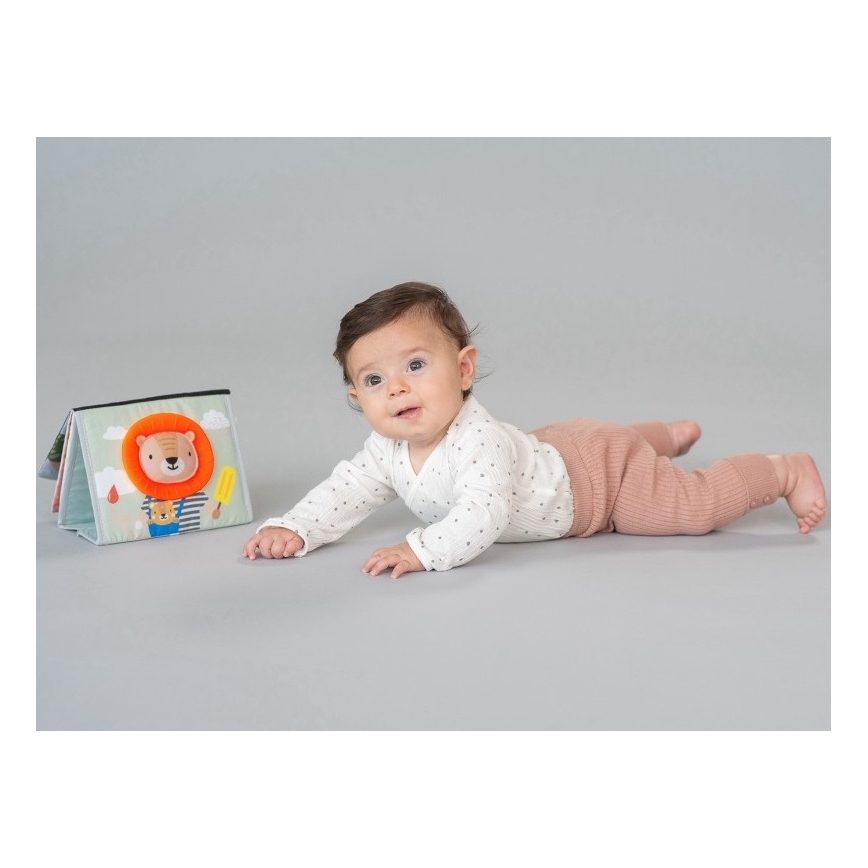 Taf Toys - Beebi pehme raamat peegliga savann