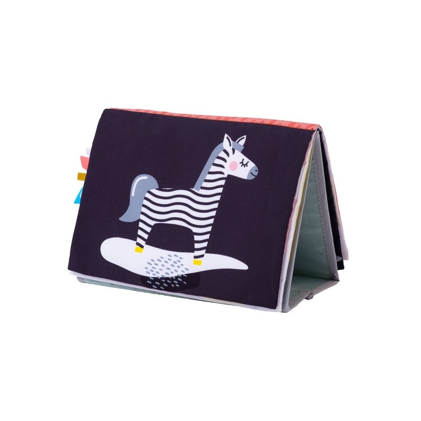 Taf Toys - Beebi pehme raamat peegliga savann