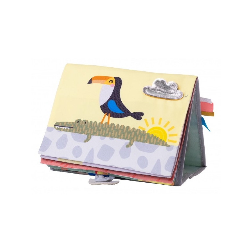 Taf Toys - Beebi pehme raamat peegliga savann