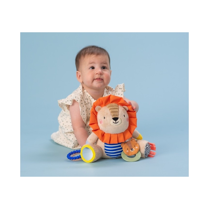 Taf Toys - Plüüsist mänguasi närimisleludega 25 cm lõvi