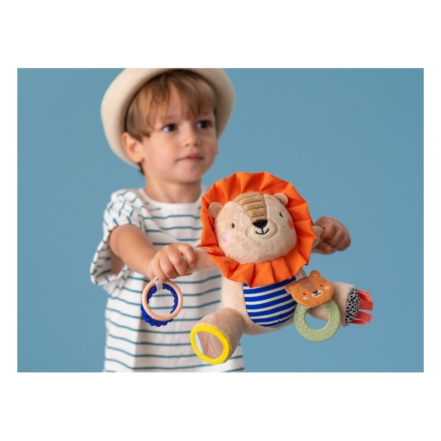 Taf Toys - Plüüsist mänguasi närimisleludega 25 cm lõvi