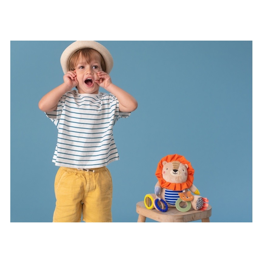 Taf Toys - Plüüsist mänguasi närimisleludega 25 cm lõvi