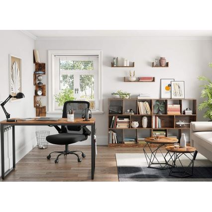 TALIA diivanilaudade 2-osaline komplekt, pruun/must