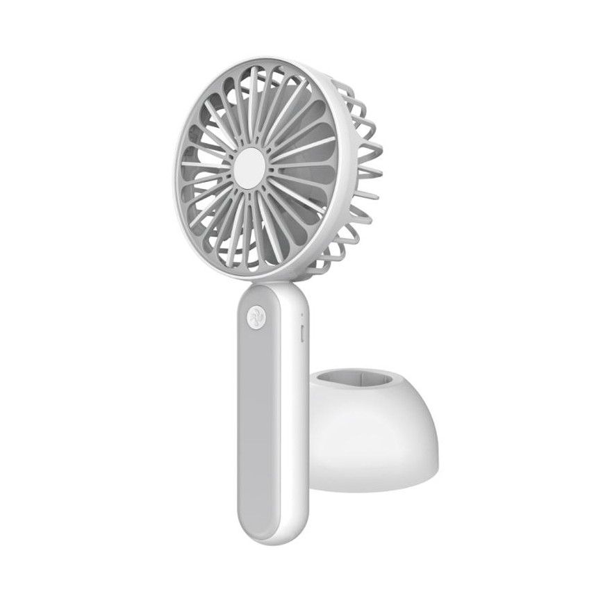 Taskuventilaator 1200 mAh / 3,7 V, USB, hall/valge