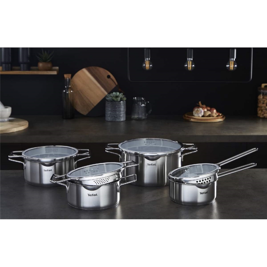 Tefal - 10-osaline NORDICA katlarikomplekt roostevabast terasest