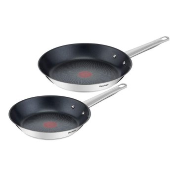 Tefal - 2-osaline COOK EAT pannide komplekt 24/28 cm