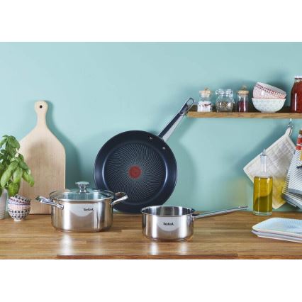 Tefal - 2-osaline COOK EAT pannide komplekt 24/28 cm