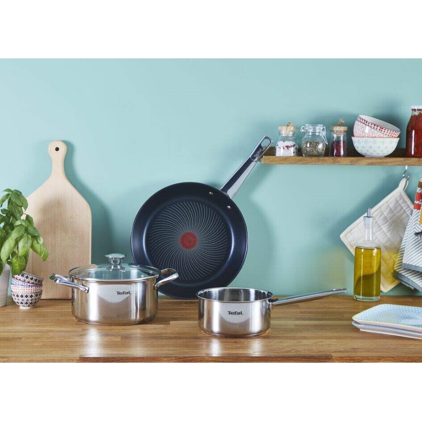 Tefal - 2-osaline COOK EAT pannide komplekt 24/28 cm