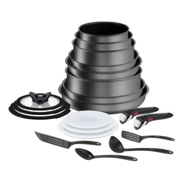 Tefal - 20-osaline INGENIO DAILY CHEF ON kööginõude komplekt, must