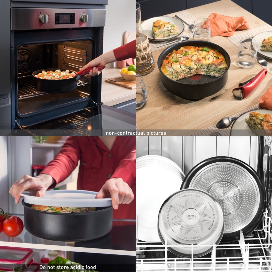 Tefal - 3-osaline INGENIO INTENS' CERAM pannikomplekt