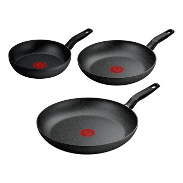 Tefal - 3-osaline pannikomplekt DARK ESSENTIAL