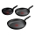 Tefal - 3-osaline pannikomplekt DARK ESSENTIAL