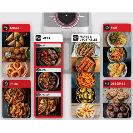 Tefal - 5 l kuumaõhufritüür EASY FRY SILENCE SMART 1400-1670W/230V