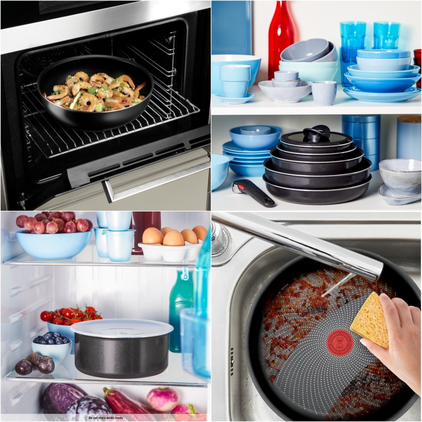 Tefal - 5-osaline INGENIO GENEROUS COOK kööginõude komplekt
