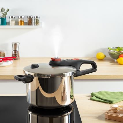 Tefal - 6 l surupott SECURE TRENDY + 5-osaline komplekt INGENIO EMOTION