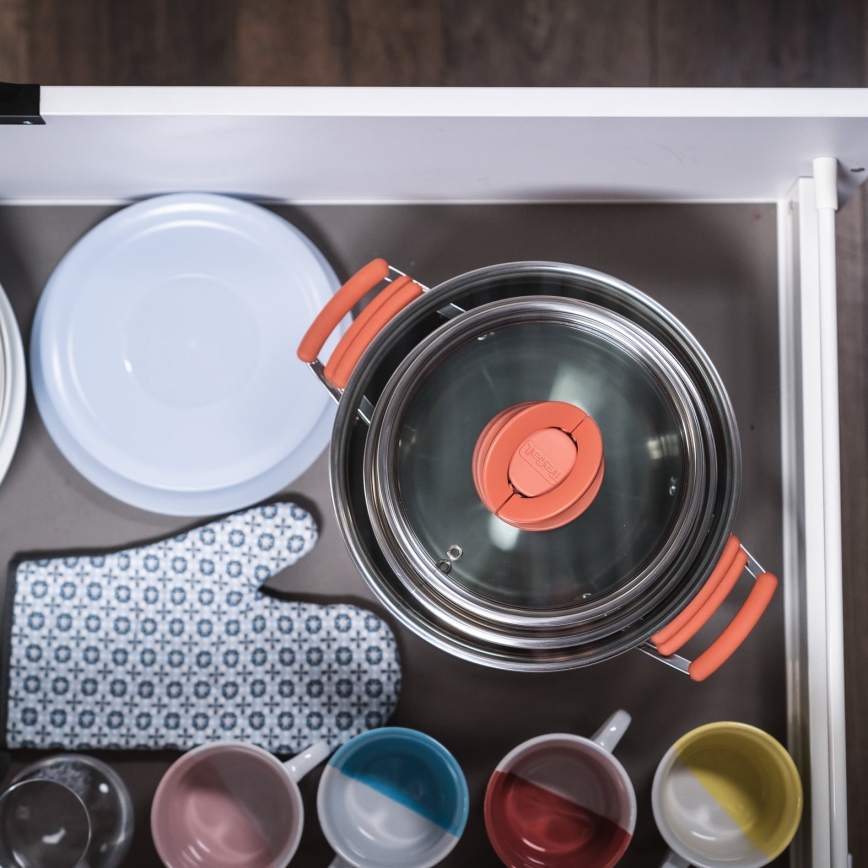 Tefal - 6-osaline pottide komplekt OPTI'SPACE