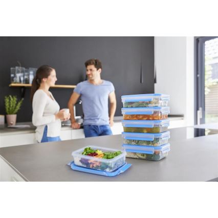 Tefal - 6-osaline toidukonteinerite komplekt 0,8 l MASTER SEAL FRESH, sinine