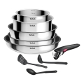 Tefal - 9-osaline INGENIO COOK roostevabast terasest kööginõude komplekt