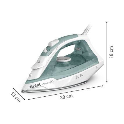 Tefal - Aurutriikraud VIRTUO 2000W/230V roheline