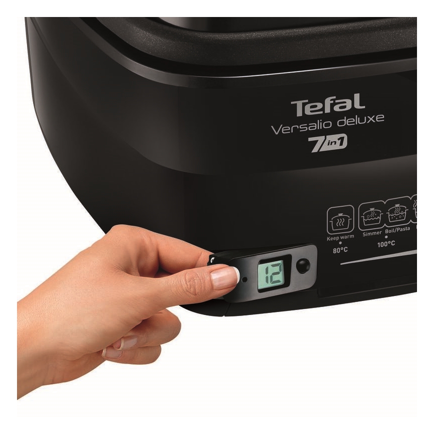 Tefal - Fritüür 2 l VERSALION DE LUXE 7in1 1600W/230V must